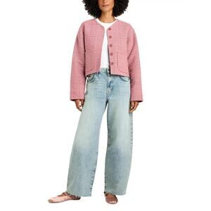 Splendid Women's Tiffany Plaid Jacket Poppy Glen Check Size M 0057